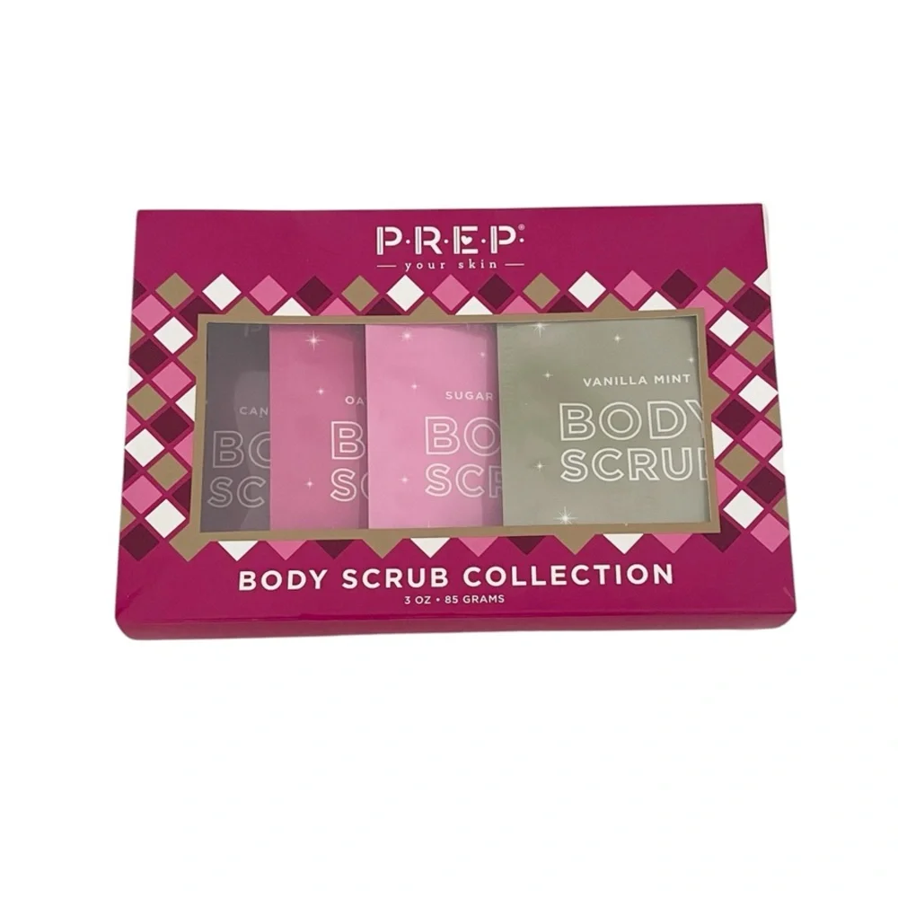 PREP Body Scrub Collection Set - 4 Pack Skin Care Bundle